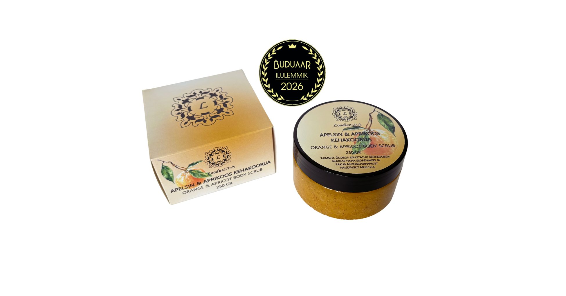 LoodusSPA Apelsin & Aprikoos kehakoorija